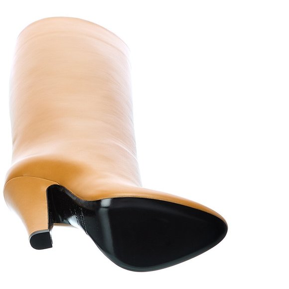 Saint Laurent 68 Tube Leather Knee-High Boot - Picture 4 of 6